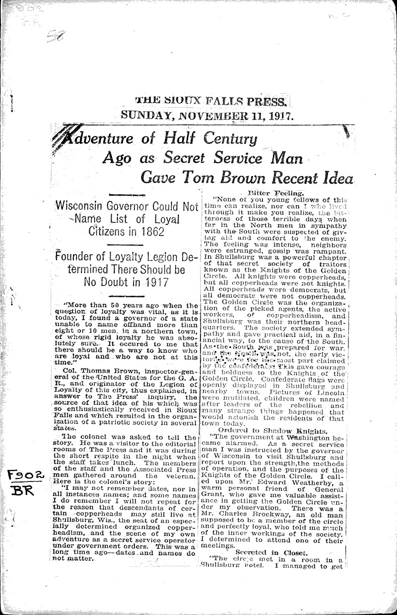  Source: Sioux Falls Press Date: 1917-11-11