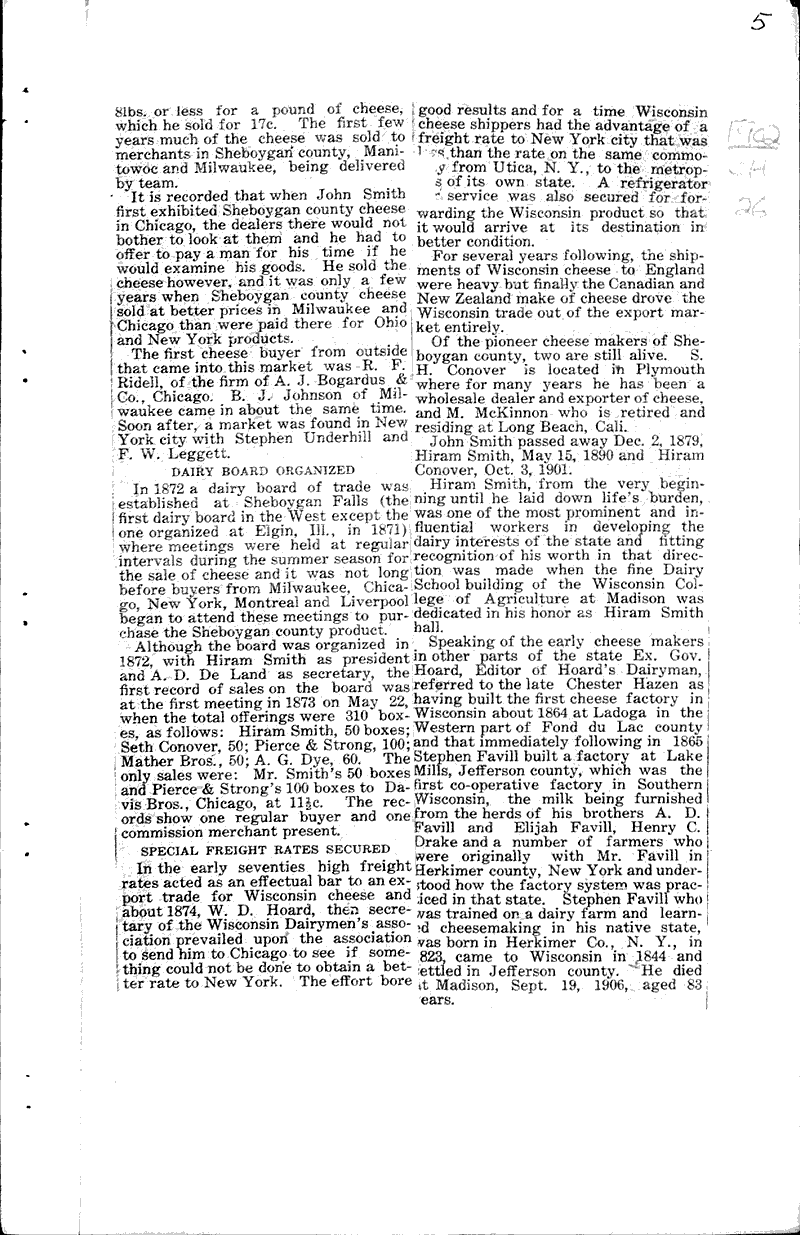  Source: Sheboygan Falls News Topics: Agriculture Date: 1922-01-11