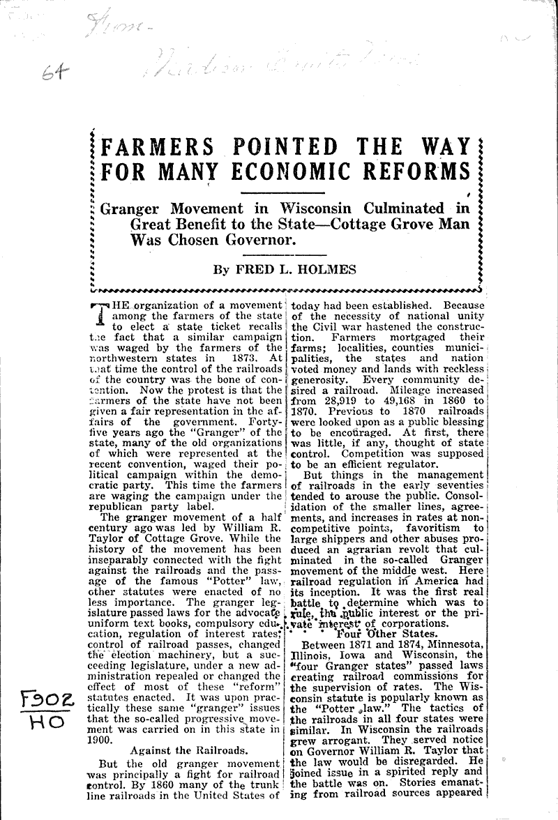  Source: Madison Equity News Topics: Agriculture Date: 1918-06-20