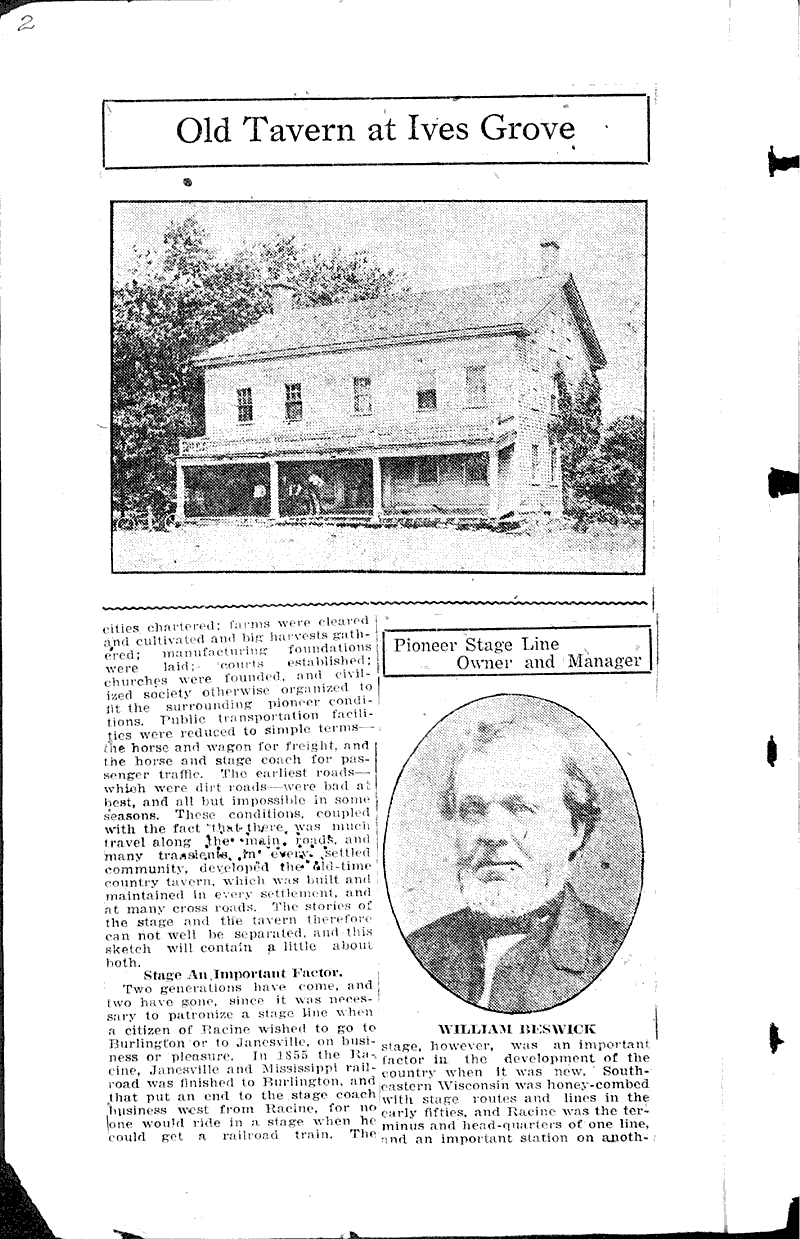  Source: Janesville Gazette Topics: Transportation Date: 1921-09-10