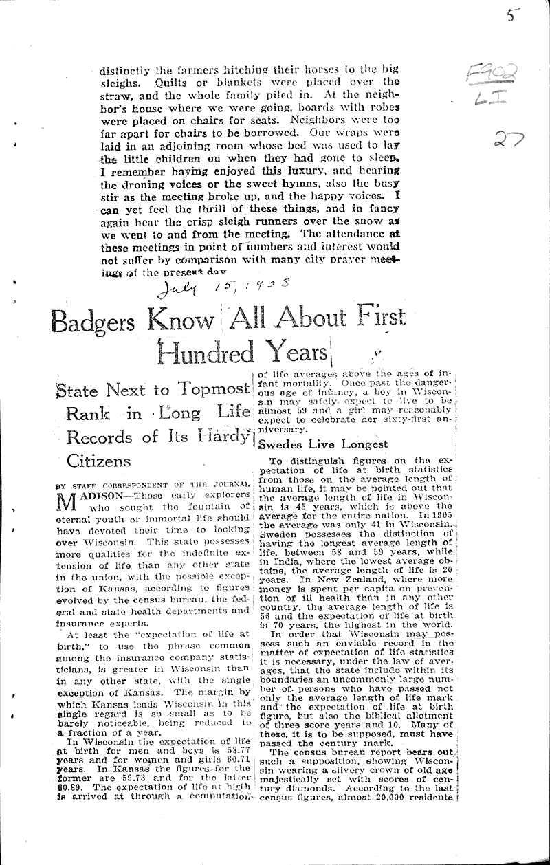  Source: Milwaukee Sunday Journal Date: 1924-01-21