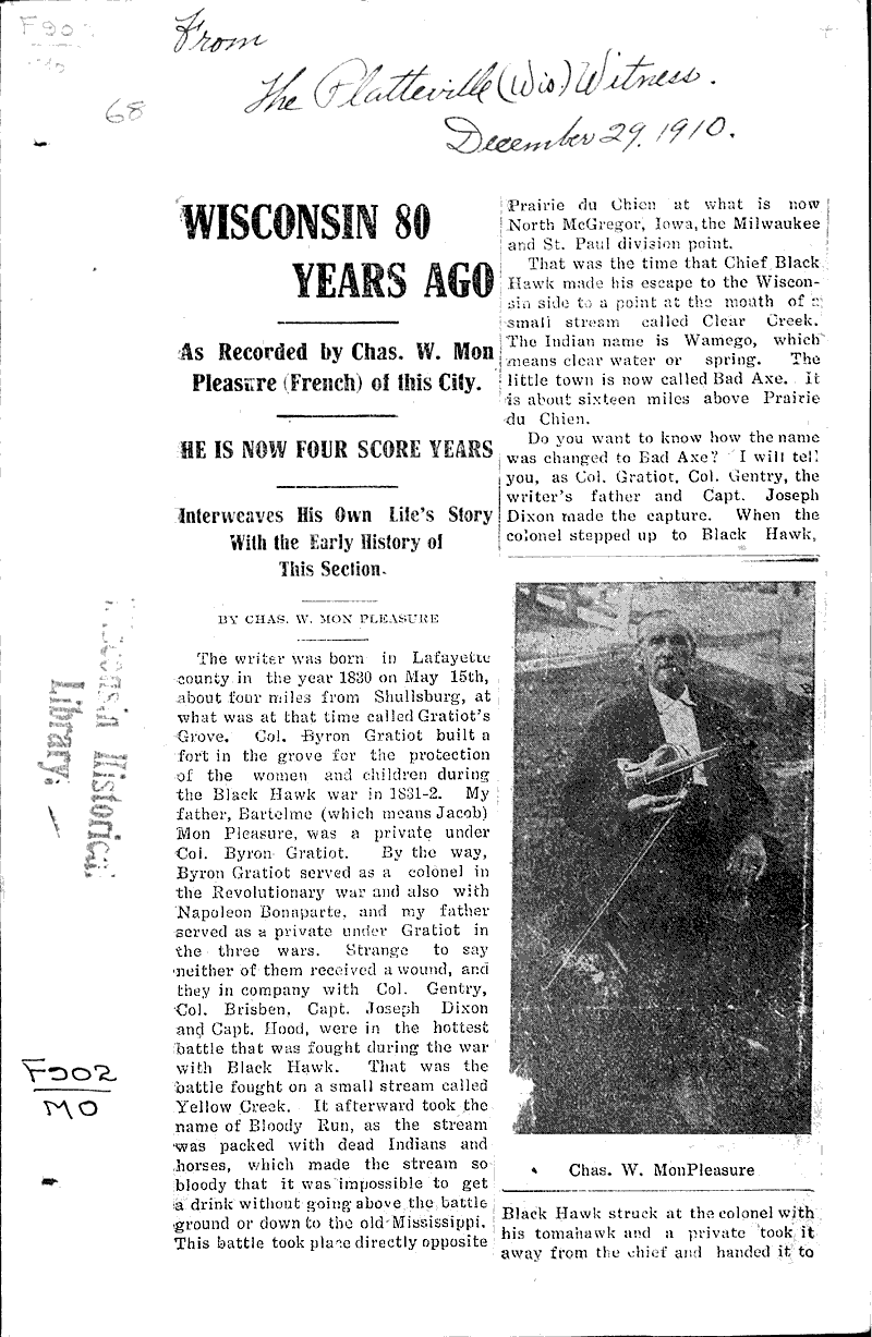  Source: Platteville Witness Date: 1910-12-29