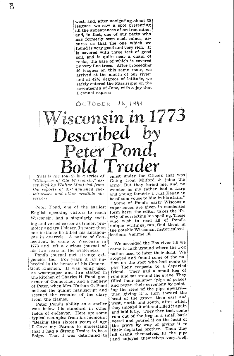  Source: Milwaukee Journal Topics: Voyages and Travels Date: 1941-10-15