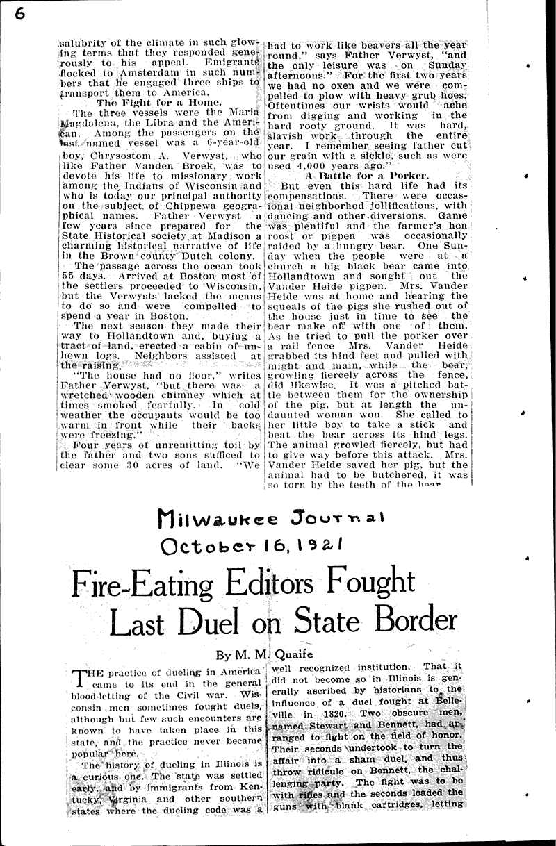  Source: Milwaukee Journal Topics: Immigrants Date: 1921-09-15