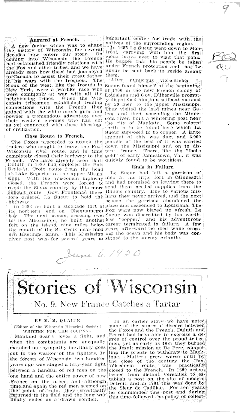  Source: Milwaukee Journal Topics: Government and Politics Date: 1920-06-06
