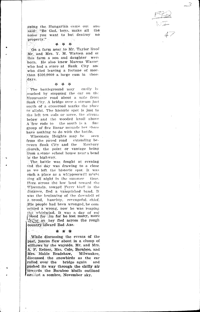  Source: Baraboo Daily News Topics: Wars Date: 1919-11-12