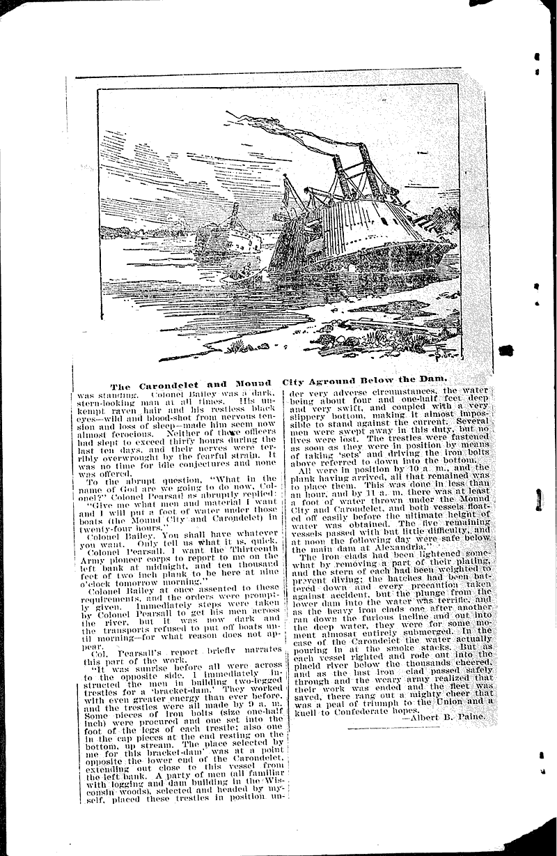  Source: St. Paul Pioneer Press Topics: Civil War Date: 1895-05-20