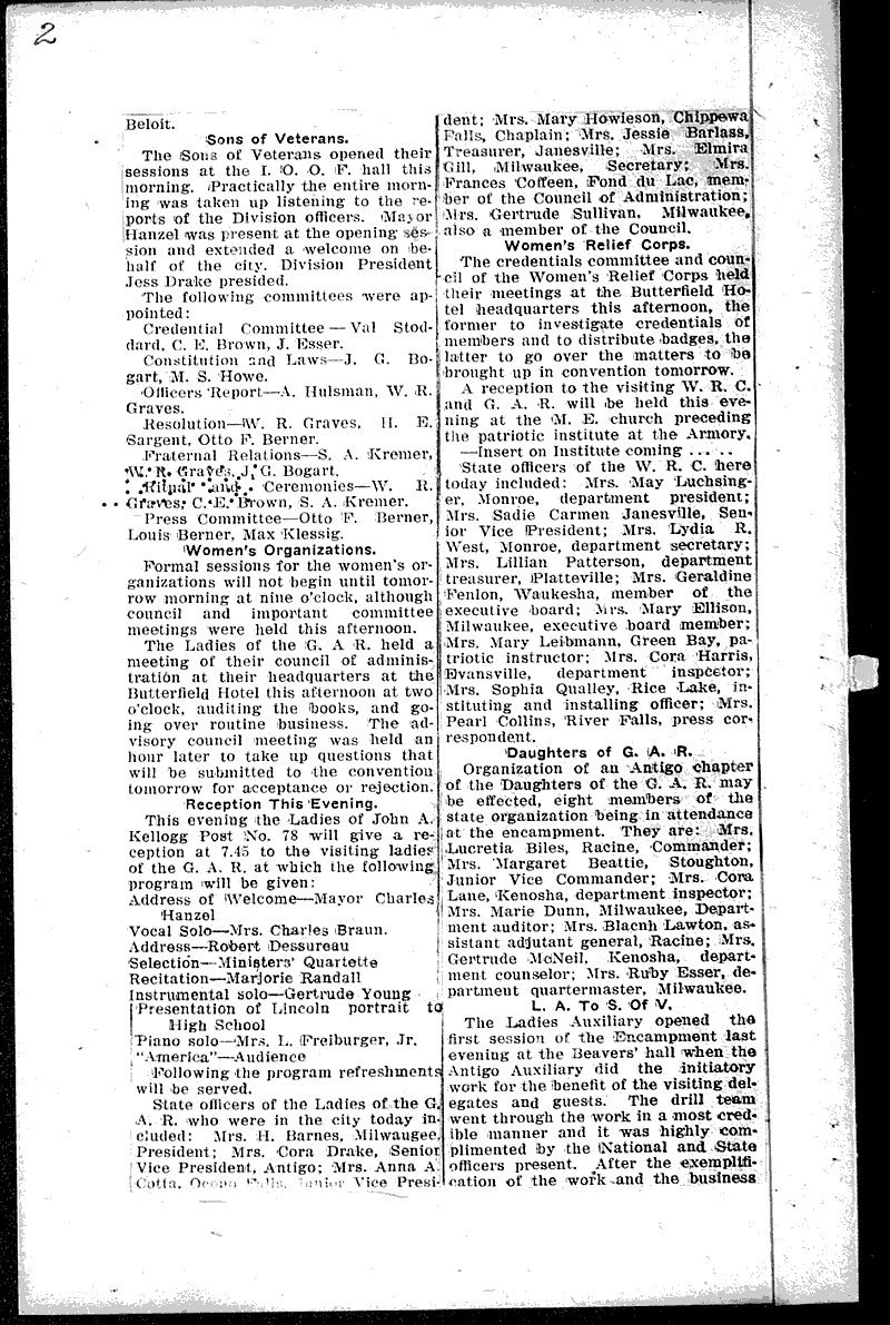  Source: Farmers' Journal (Antigo) Topics: Civil War Date: 1921-06-07