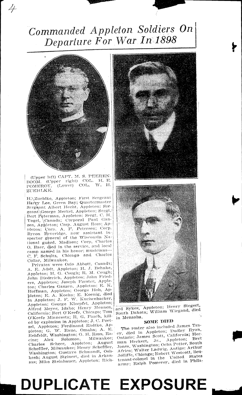  Source: Appleton Crescent Topics: Wars Date: 1923-04-28