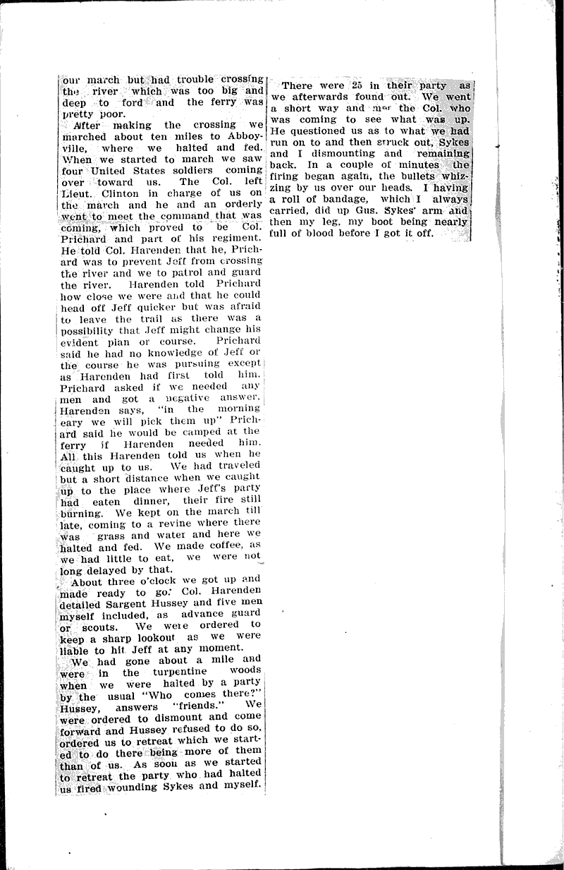  Source: Beaver Dam County Farmer Topics: Civil War Date: 1910-08-??
