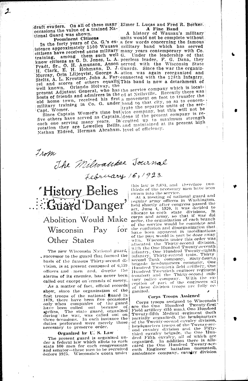  Source: Wausau Herald Topics: Wars Date: 1922-09-06