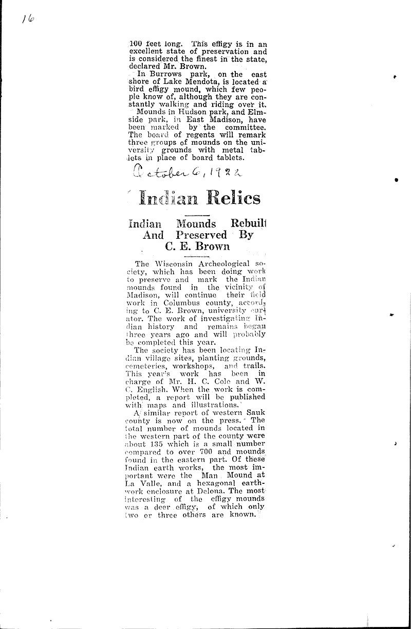  Source: Madison Times Topics: Indians and Native Peoples Date: 1922-10-03