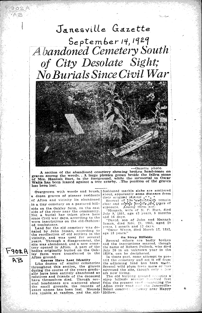  Source: Janesville Gazette Date: 1929-09-14
