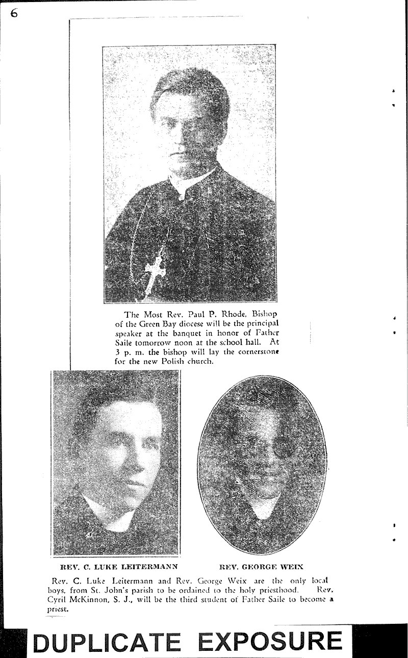  Source: Antigo Daily Journal Topics: Church History Date: 1934-06-19
