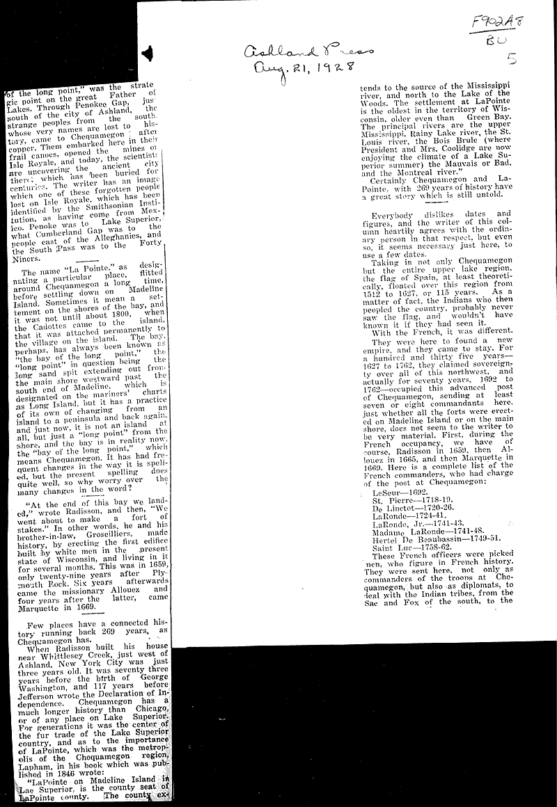  Source: Ashland Press Topics: Industry Date: 1928-08-21