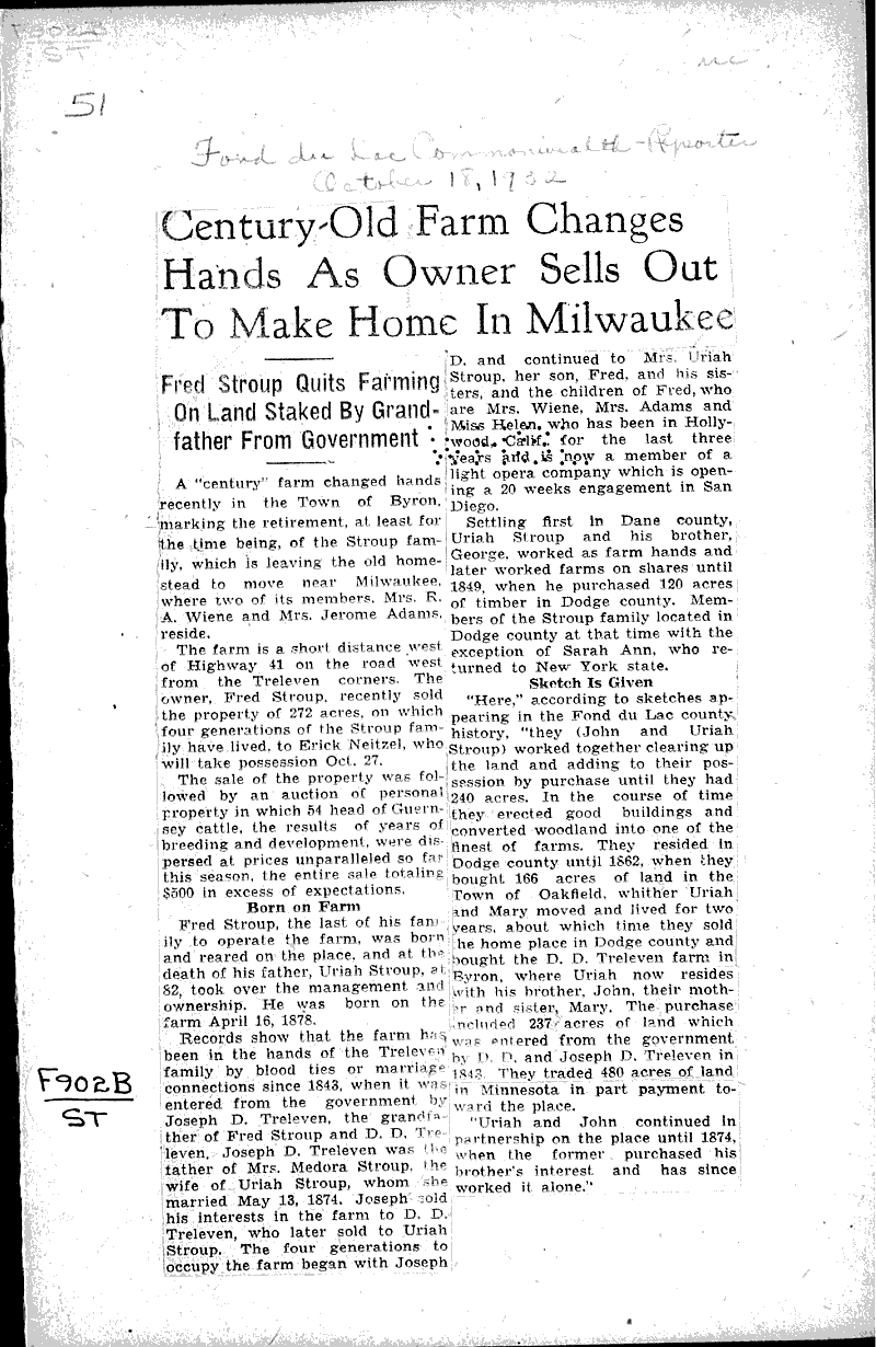  Source: Fond du Lac Commonwealth-Reporter Topics: Agriculture Date: 1932-10-18