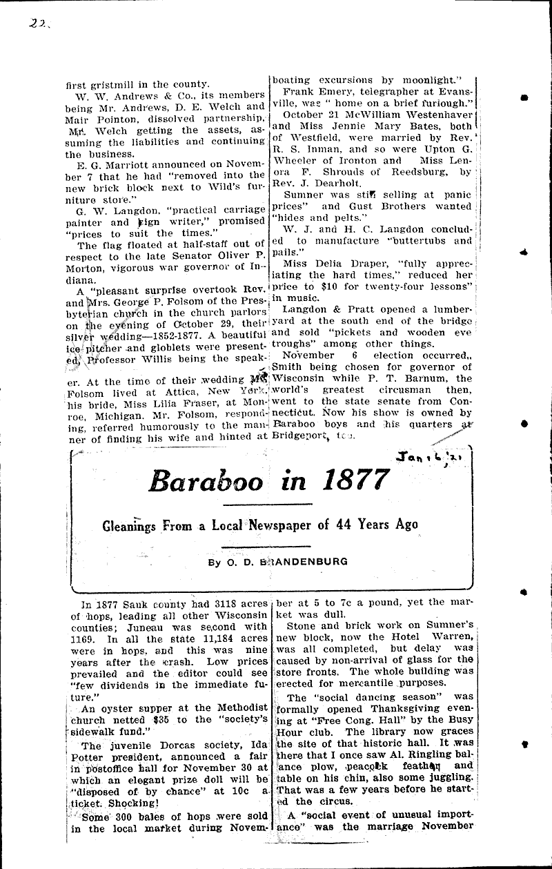  Source: Baraboo Daily News Date: 1921-05-09