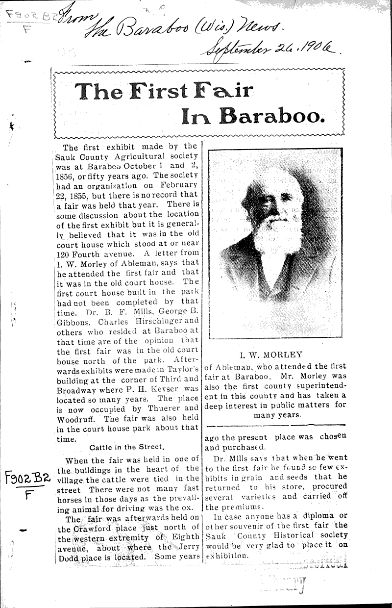  Source: Baraboo Daily News Topics: Agriculture Date: 1906-09-26