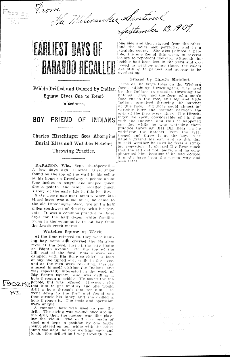  Source: Milwaukee Sentinel Date: 1909-09-13