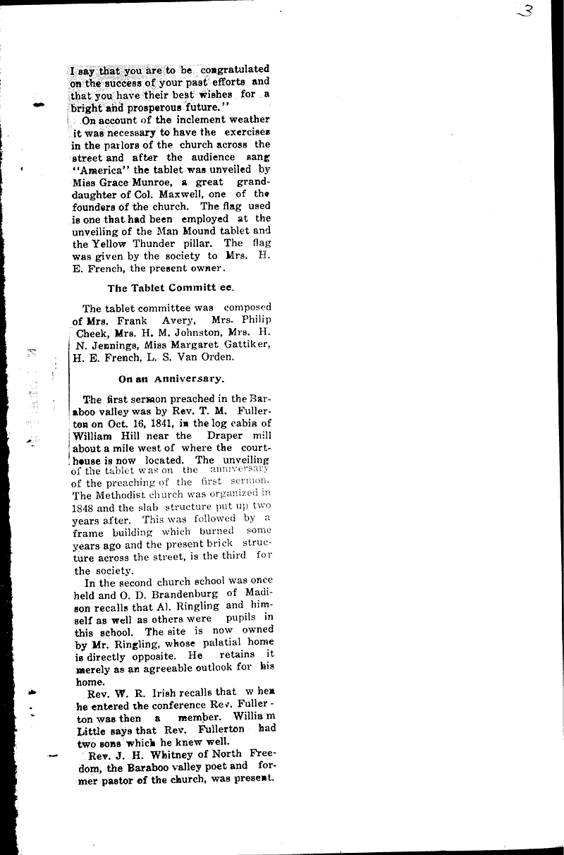  Source: Baraboo Daily News Topics: Church History Date: 1914-10-17