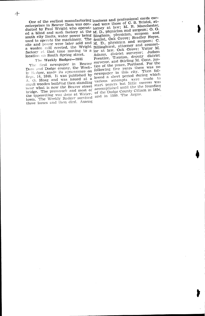  Source: Beaver Dam Daily Citizen Date: 1931-01-22