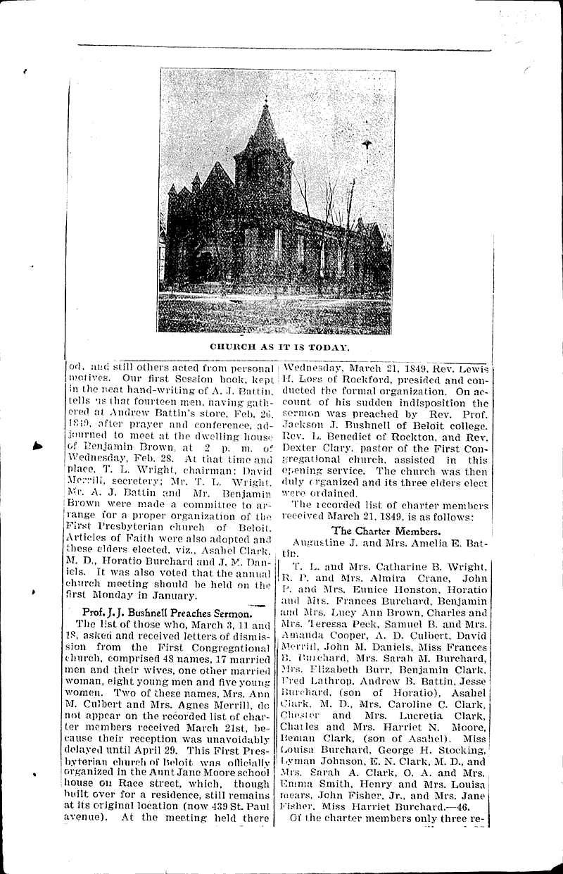  Source: Beloit Daily News Topics: Church History Date: 1899-03-24