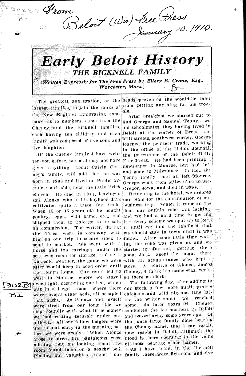  Source: Beloit Free Press Date: 1910-01-10