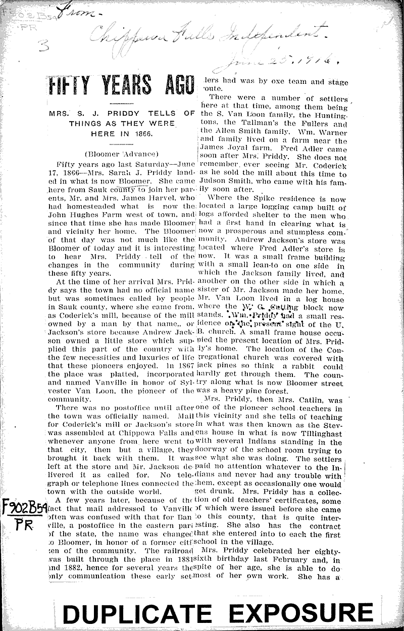  Source: Chippewa Falls Independent Date: 1916-06-23