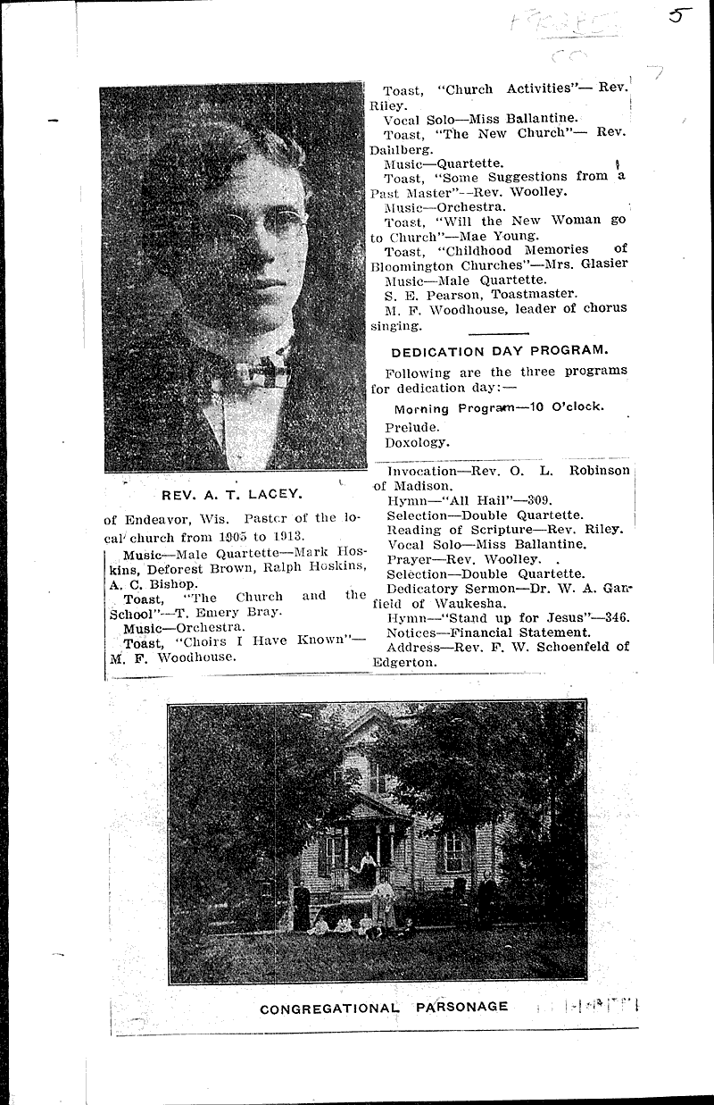  Source: Bloomington Record Topics: Church History Date: 1915-01-27