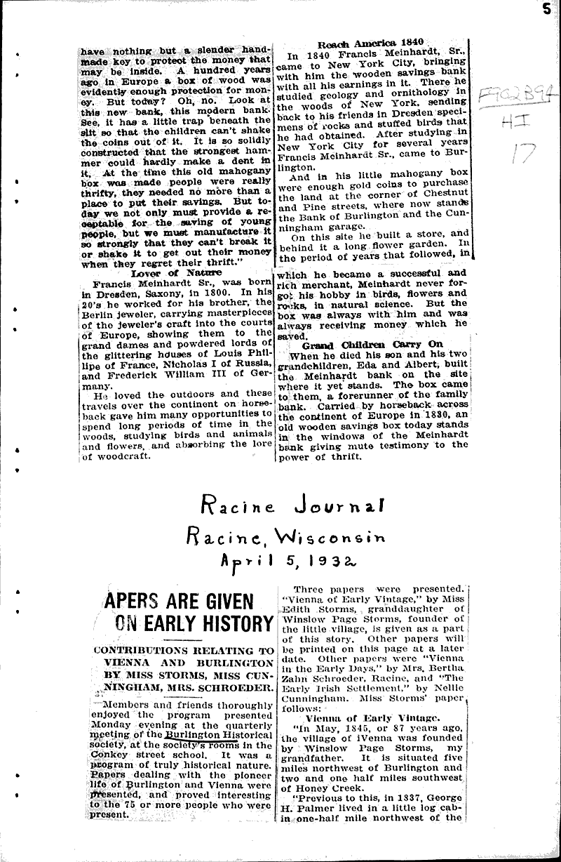  Source: Racine Times Call Date: 1927-12-30