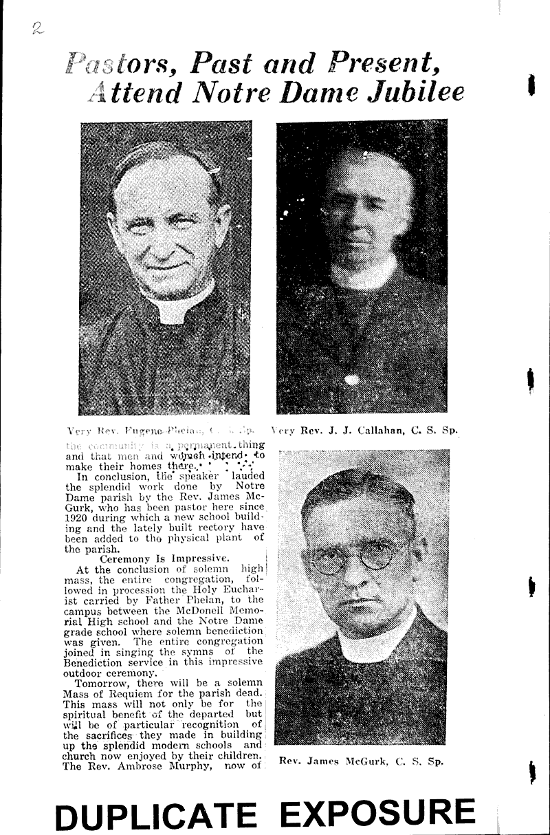  Source: Chippewa Herald-Telegram Topics: Church History Date: 1931-08-12