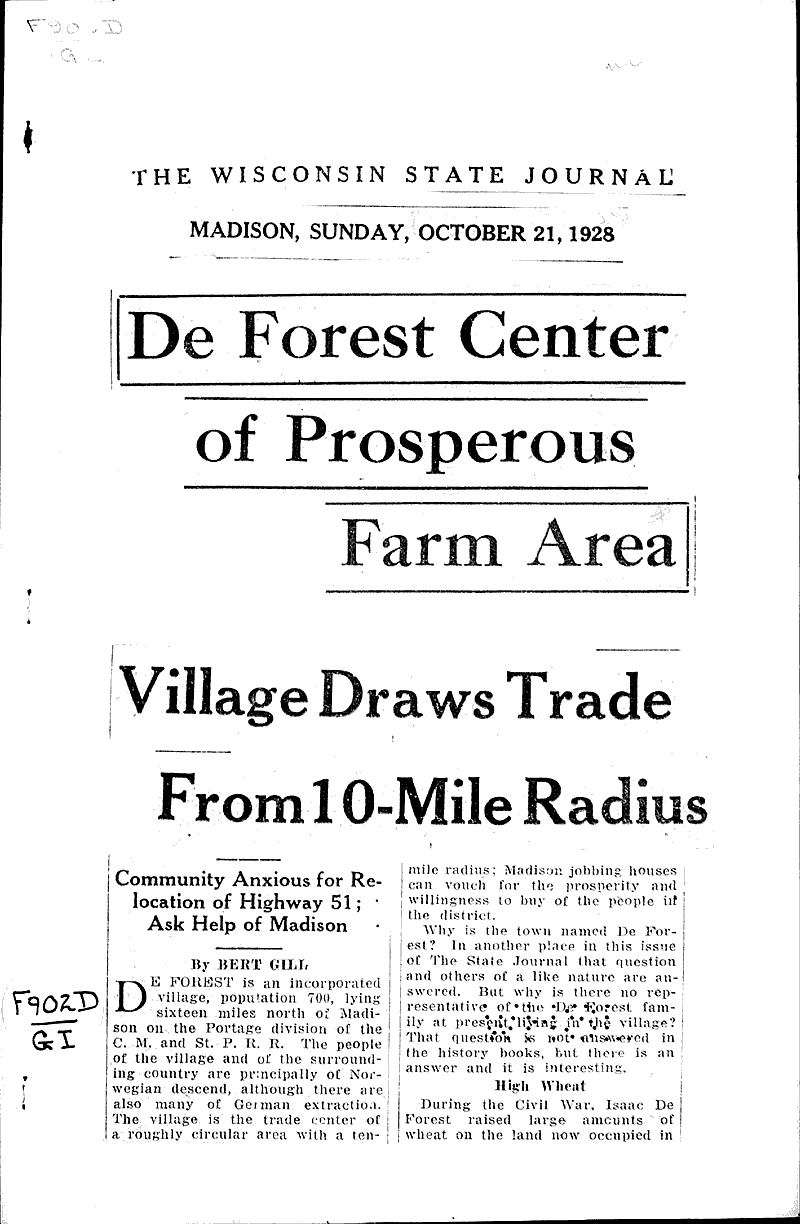  Source: Wisconsin State Journal Topics: Agriculture Date: 1928-10-21