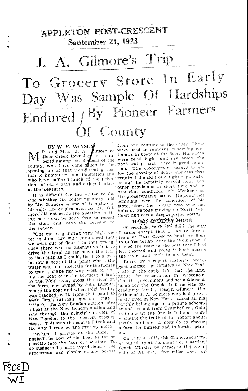  Source: Appleton Post-Crescent Topics: Agriculture Date: 1923-09-21