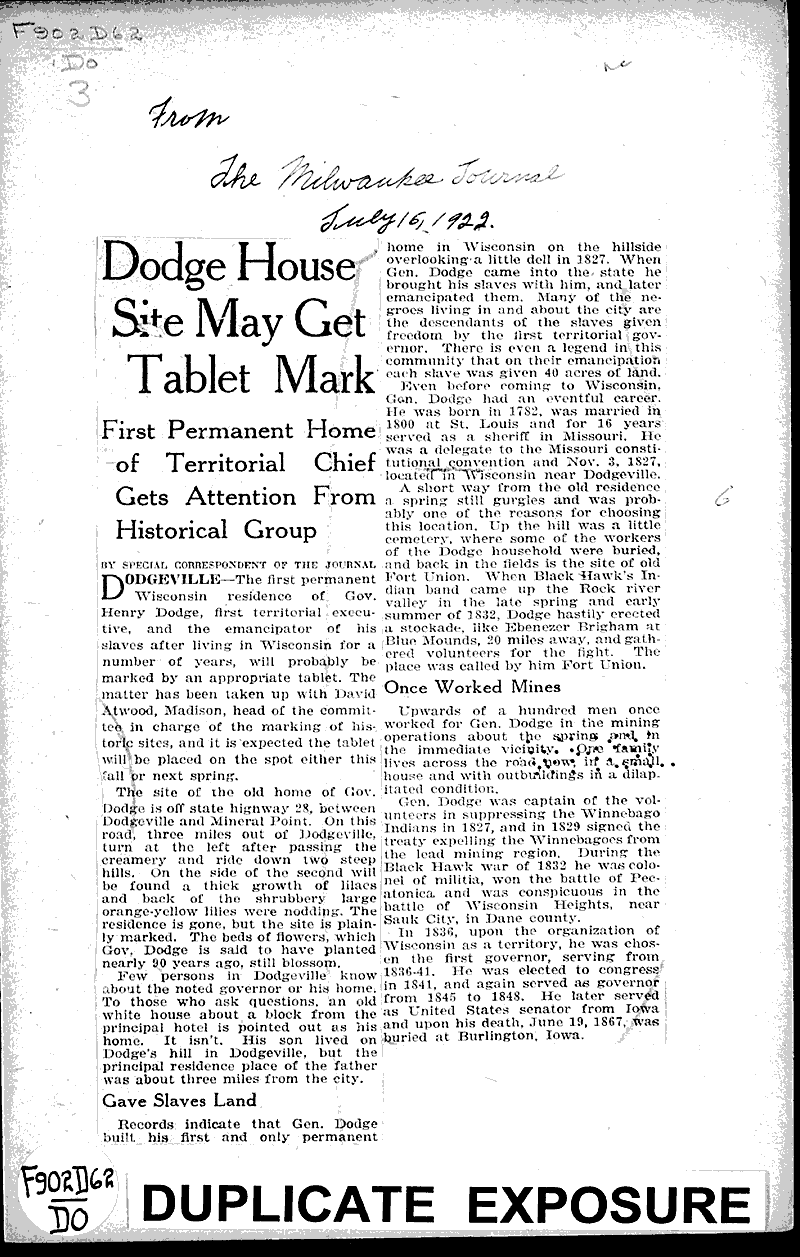  Source: Milwaukee Journal Topics: Education Date: 1922-07-16