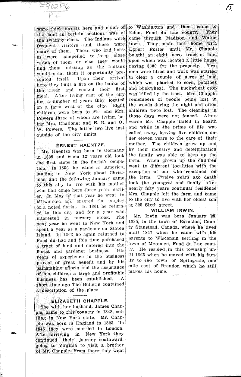  Source: Fond du Lac Bulletin Date: 1907-11-03