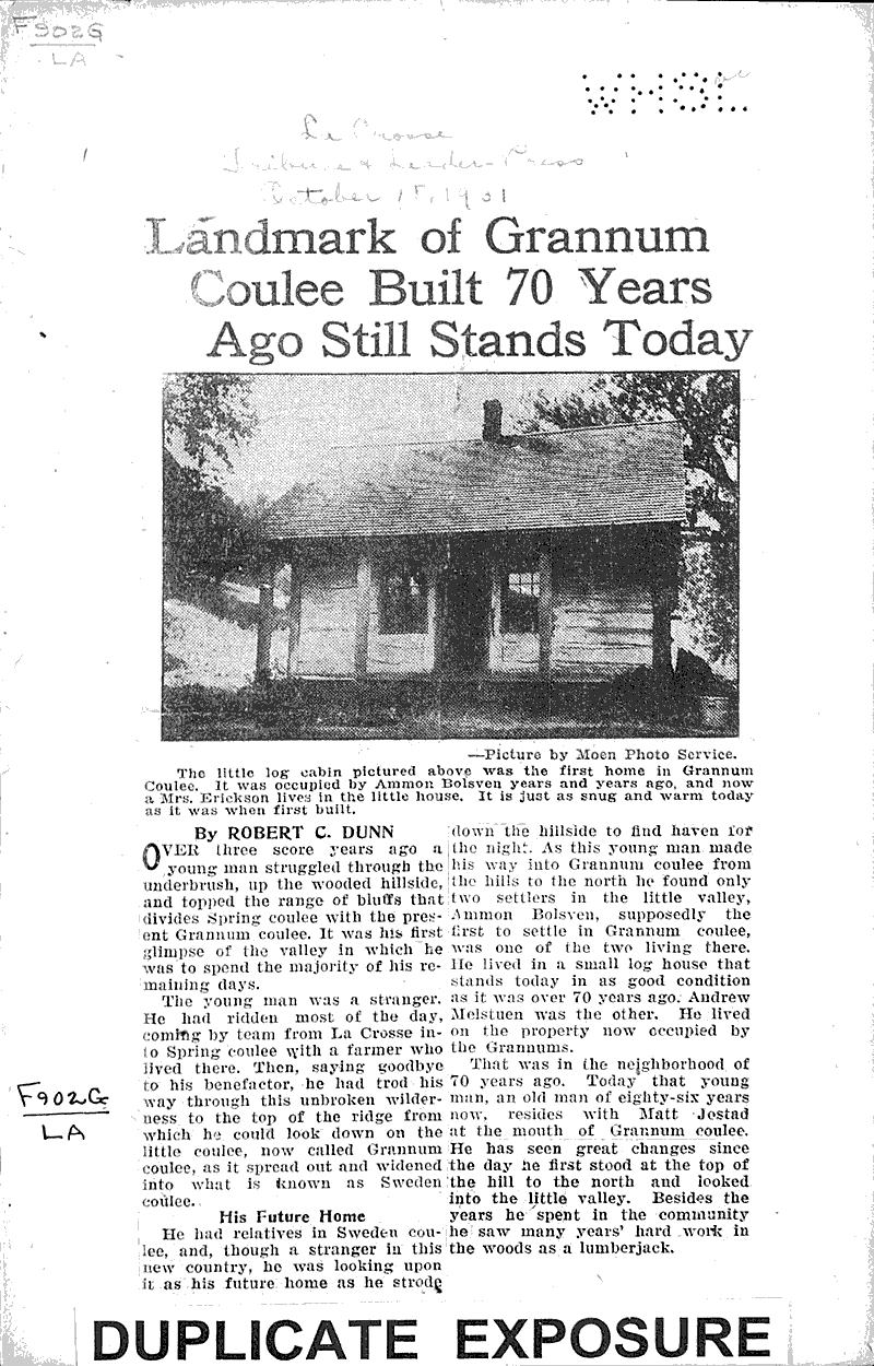  Source: La Crosse Tribune and Leader-Press Topics: Architecture Date: 1931-10-15