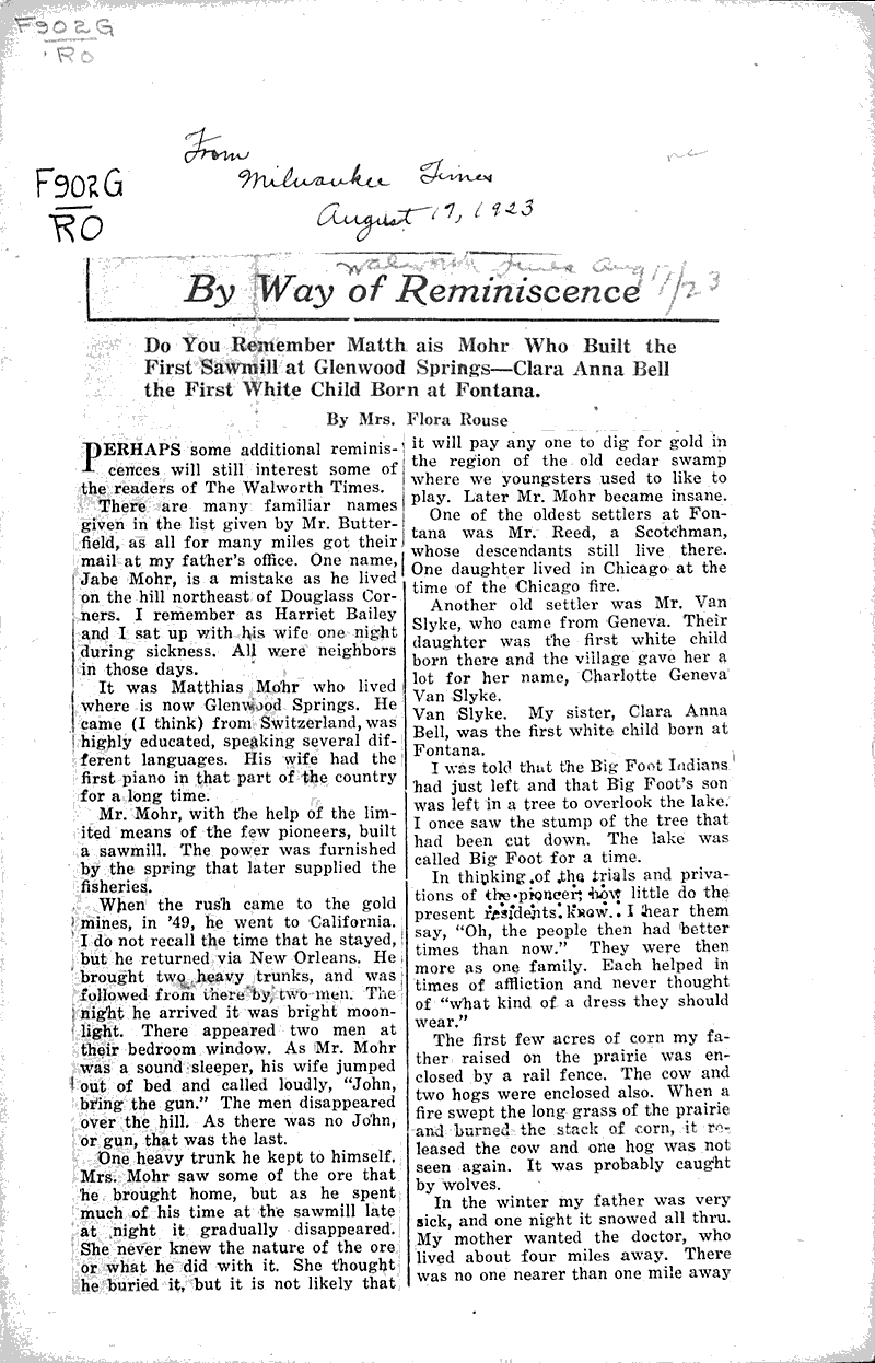  Source: Milwaukee Times Date: 1923-08-17