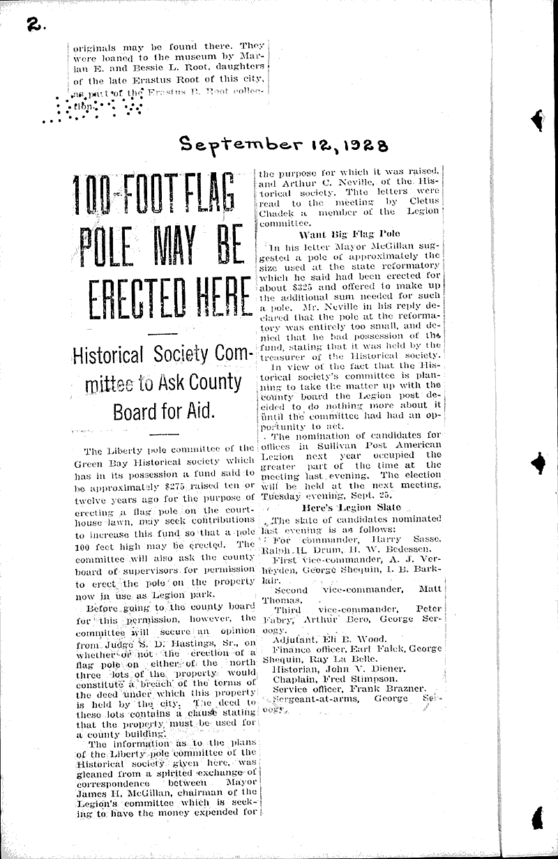  Source: Green Bay Press Gazette Topics: Education Date: 1927-08-17