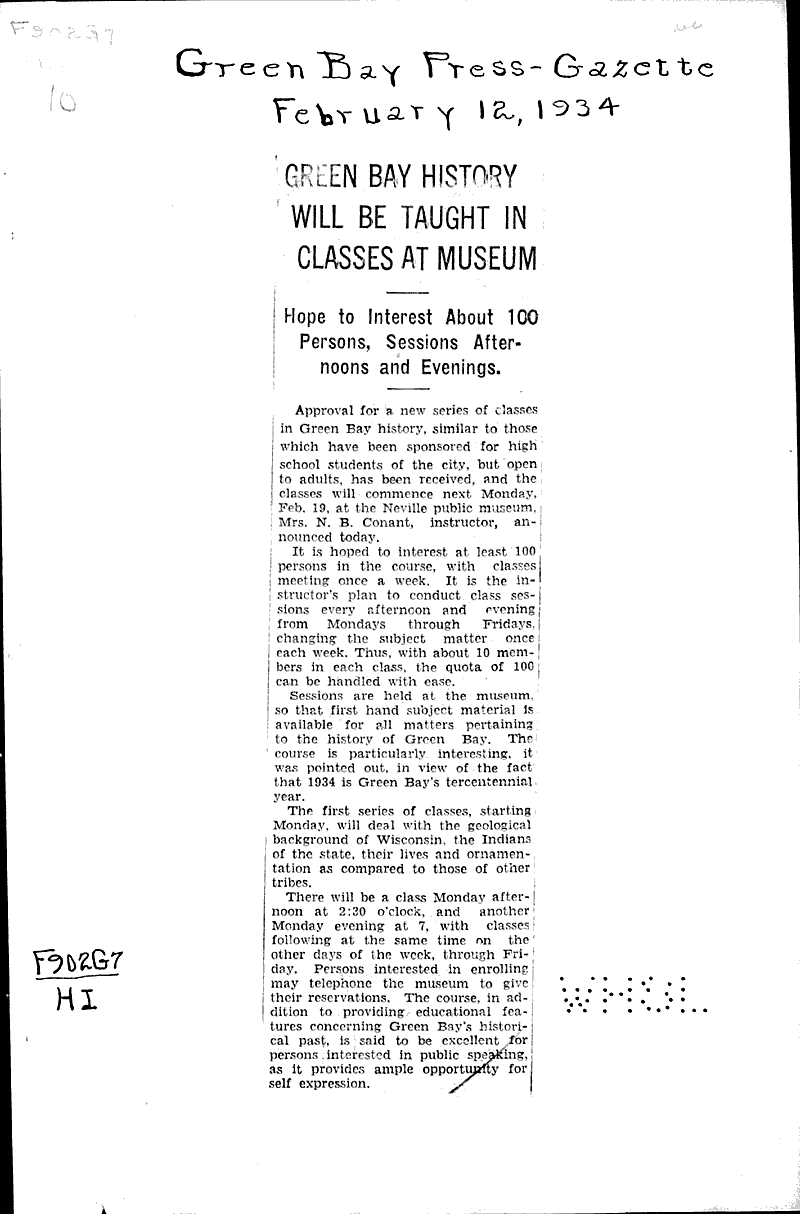  Source: Green Bay Press Gazette Date: 1934-02-12