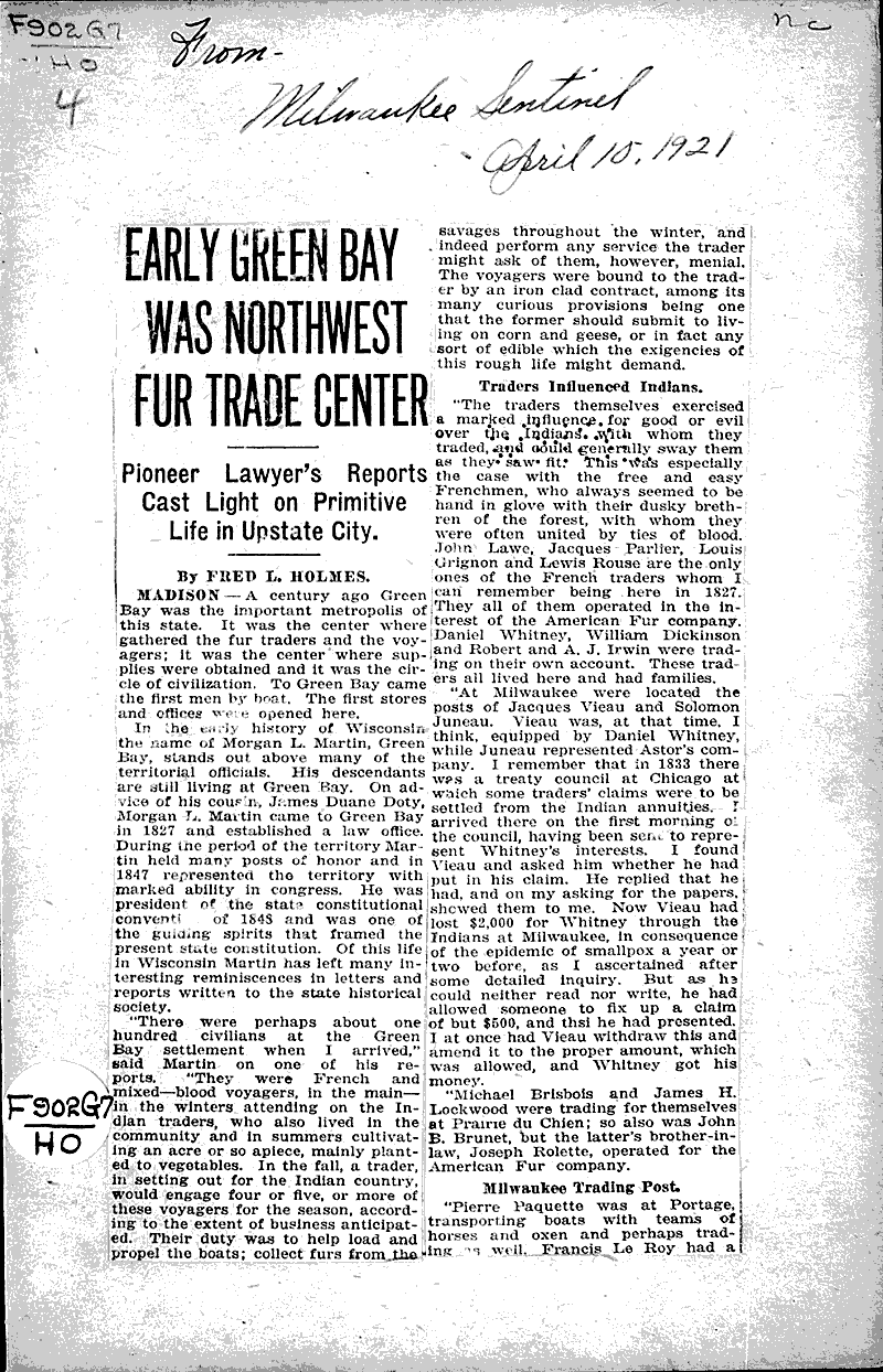  Source: Milwaukee Sentinel Topics: Industry Date: 1921-04-10