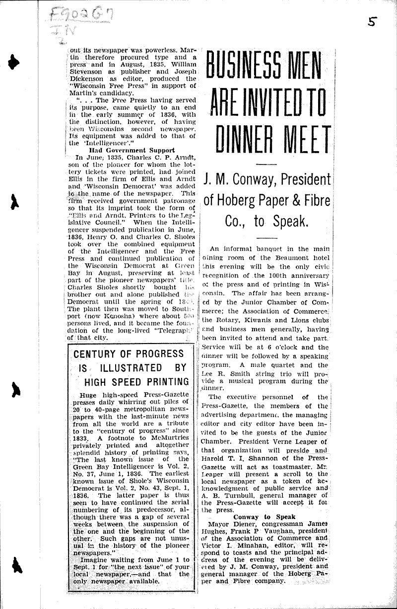  Source: Green Bay Press Gazette Date: 1933-12-11