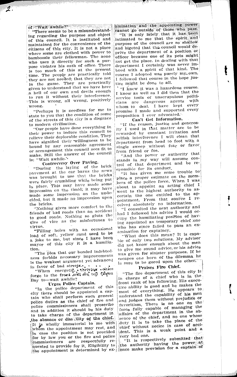  Source: Green Bay Gazette Topics: Government and Politics Date: 1922-06-10