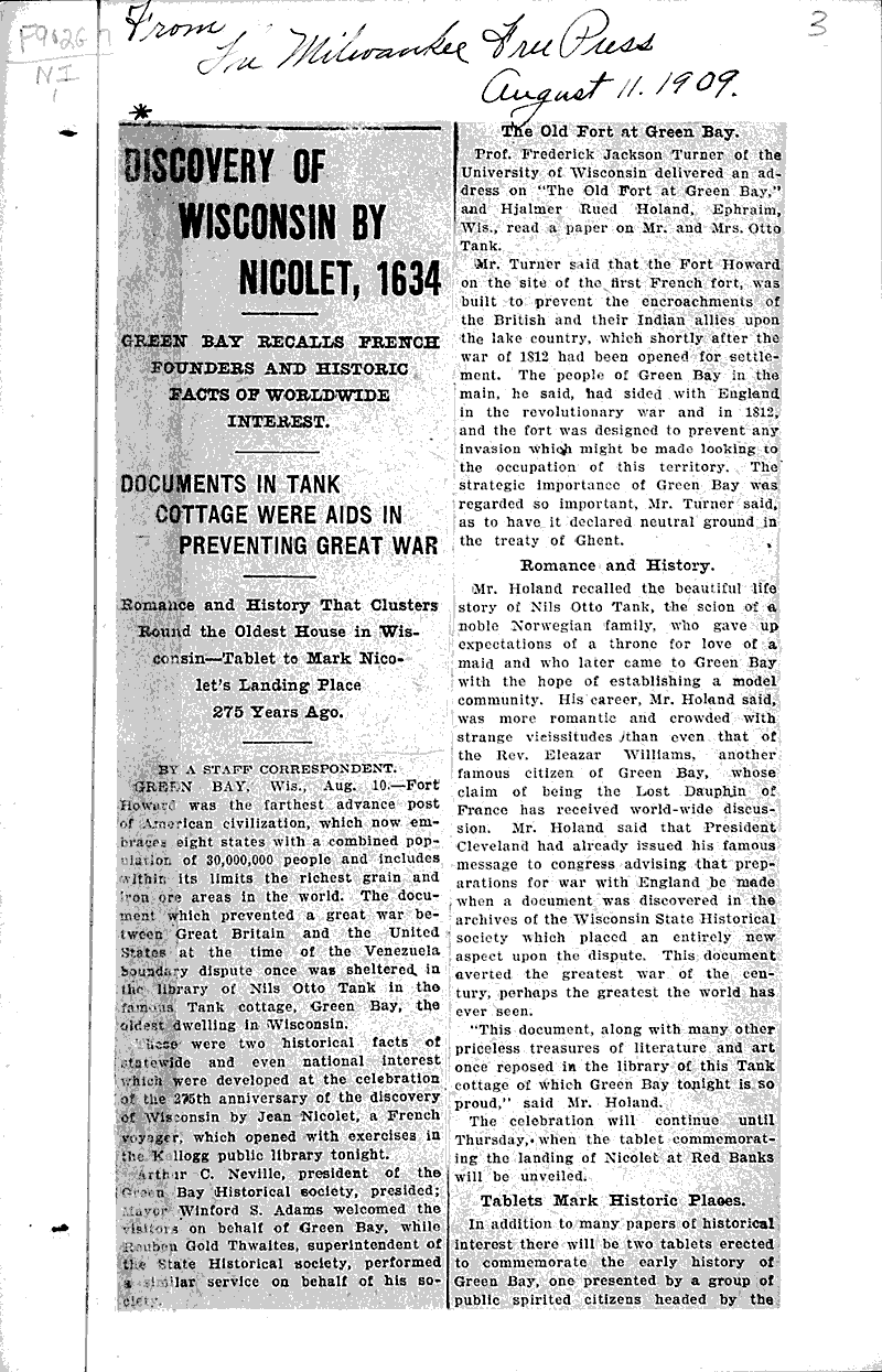  Source: Milwaukee Free Press Date: 1909-08-11