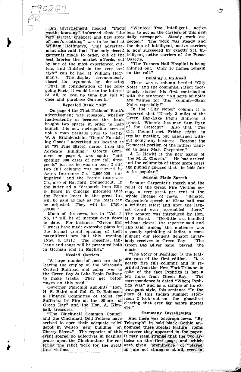  Source: Green Bay Press Gazette Date: 1931-11-06