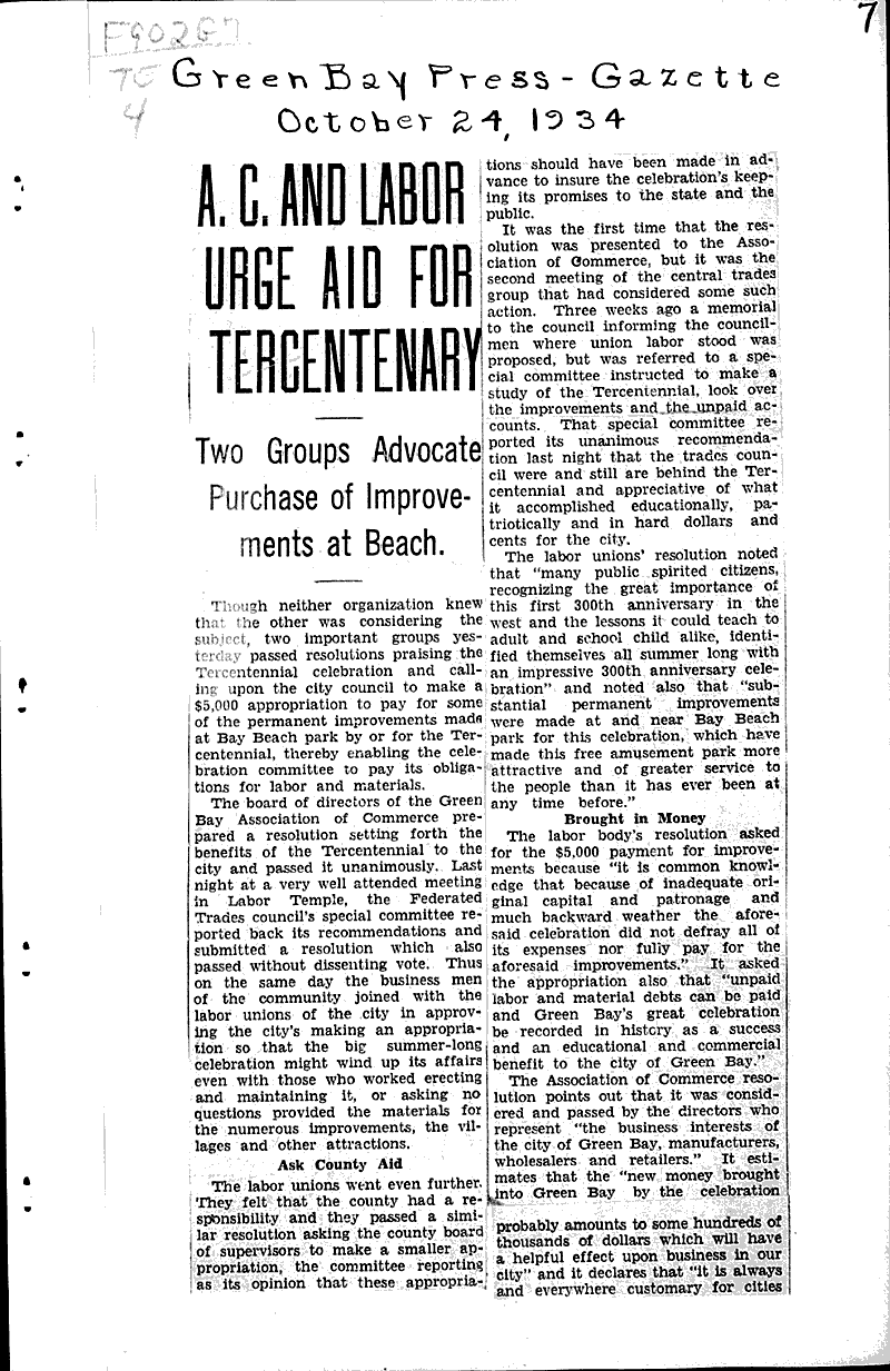 Source: Green Bay Press Gazette Topics: Government and Politics Date: 1932-01-20