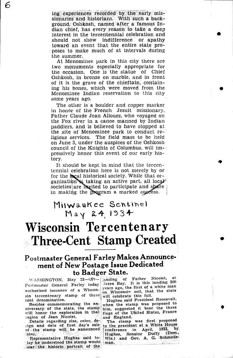  Source: Milwaukee Sentinel Date: 1934-05-17