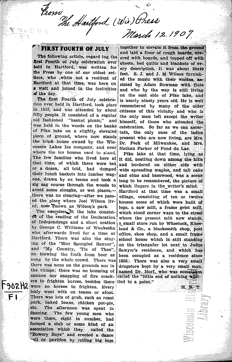  Source: Hartford Press Date: 1907-03-12