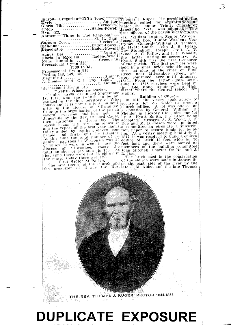  Source: Janesville Gazette Topics: Church History Date: 1913-06-14