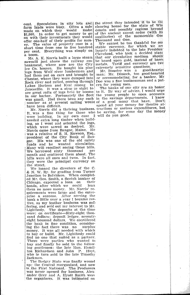  Source: Janesville Gazette Date: 1909-04-07