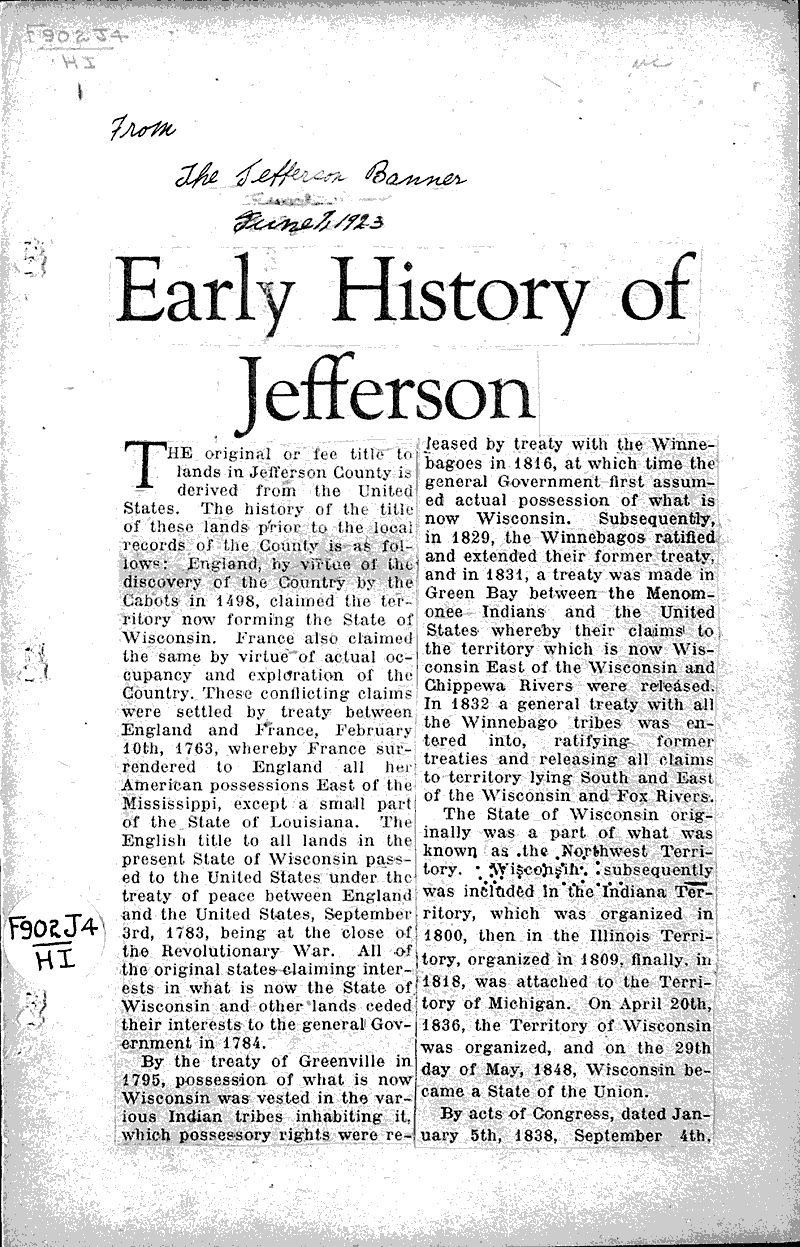  Source: Jefferson Banner Date: 1923-06-07